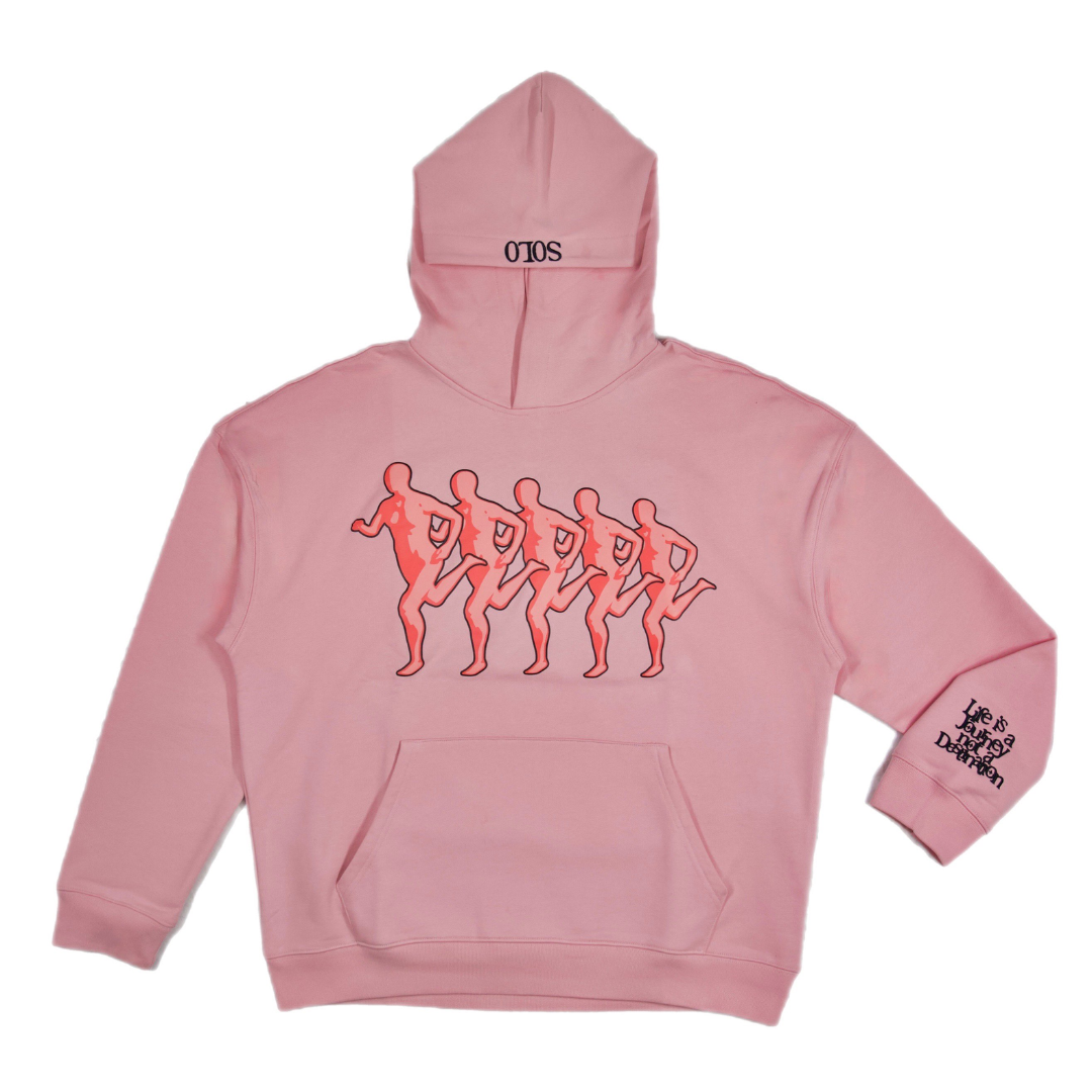 Mens pink best sale graphic hoodie