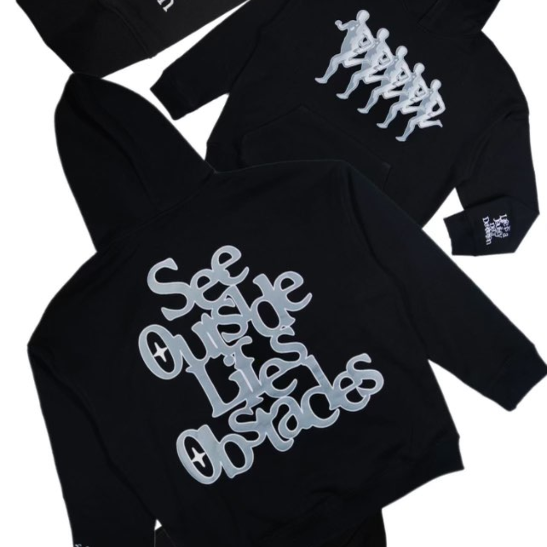 A stylish OG Black Solo Premium Graphic Hoodie showcasing a sleek design.