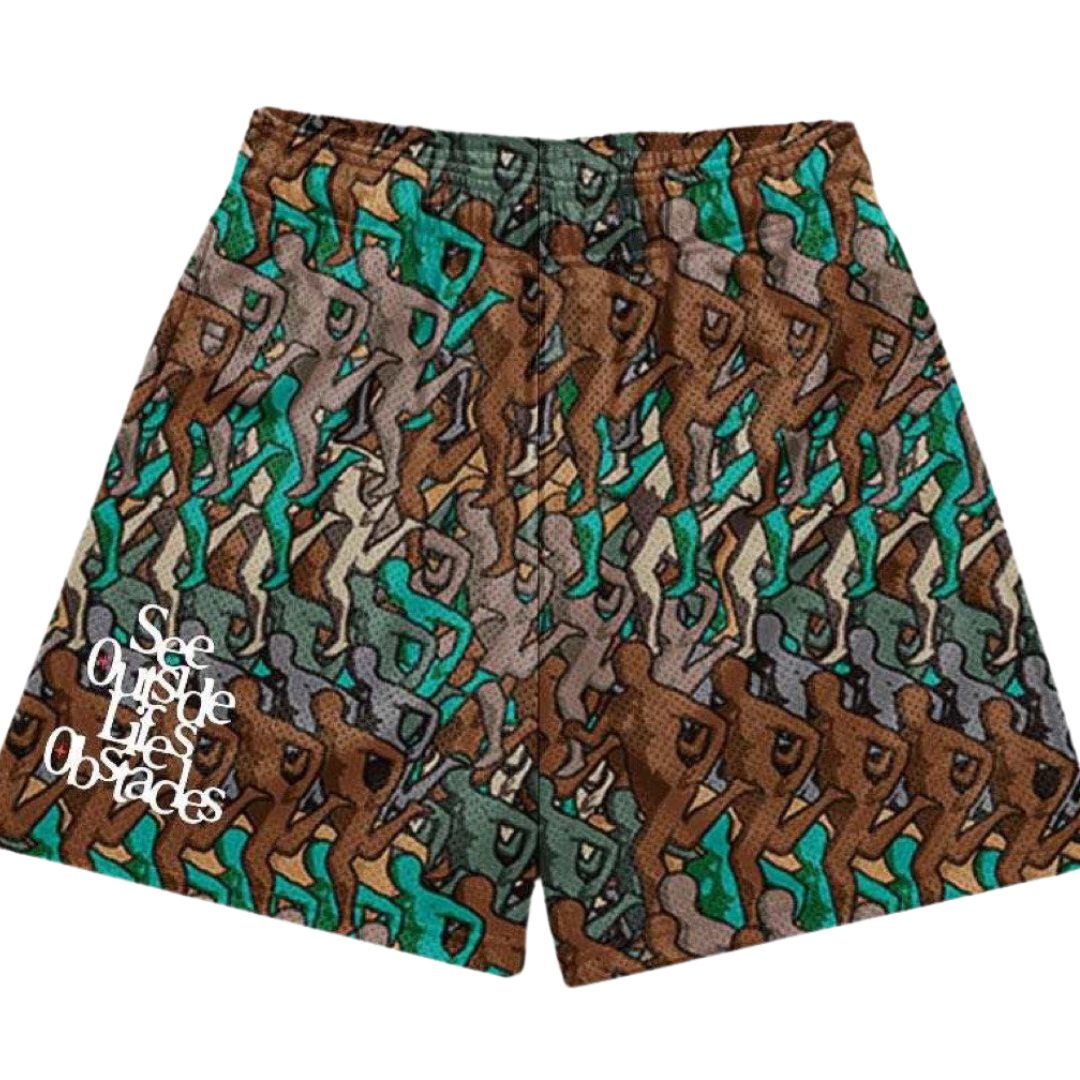 Beef and Broccoli Mesh Premium Shorts with a sporty design.