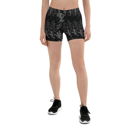 JustSOLO Black Biker Shorts