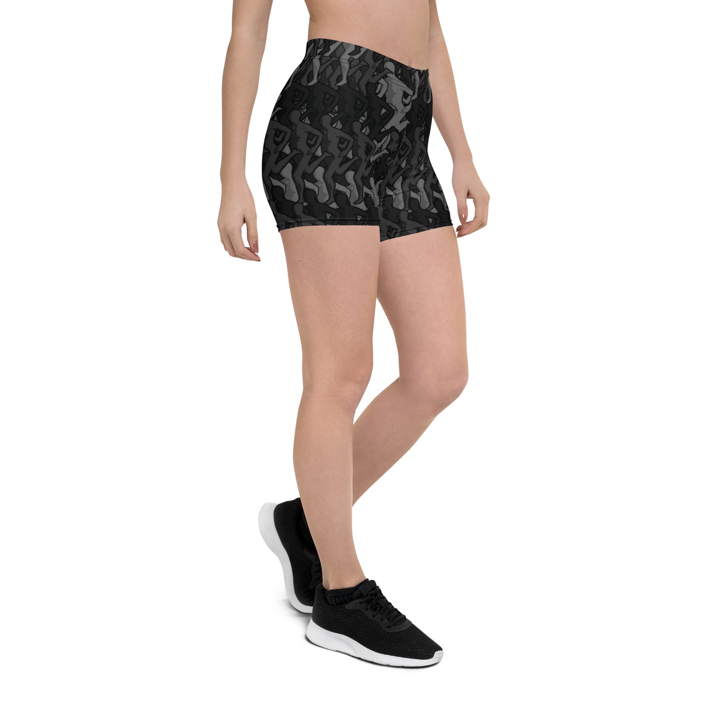 JustSOLO Black Biker Shorts