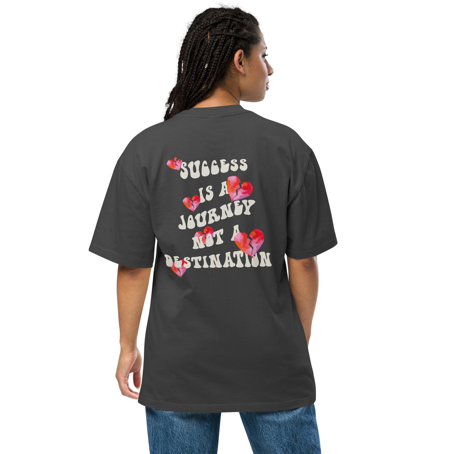 Oversized V Day SOLO faded t-shirt