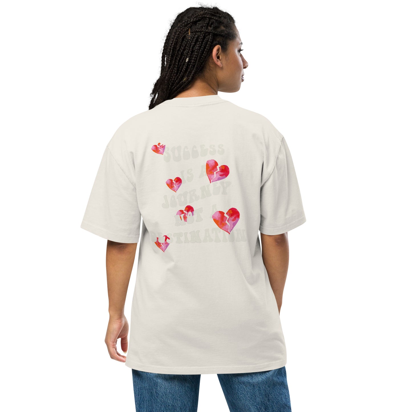 Oversized V Day SOLO faded t-shirt